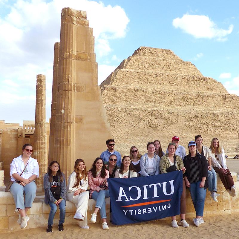 Utica University Students at Saqqara, Egypt
